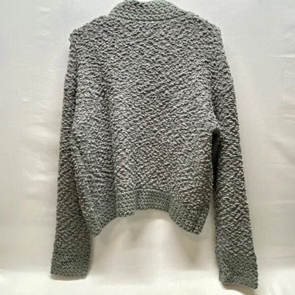 Fashion Brand Womens Medium Open Front Cardigan Grey Cozy Plush Waist Length NWT - Picture 2 of 6
